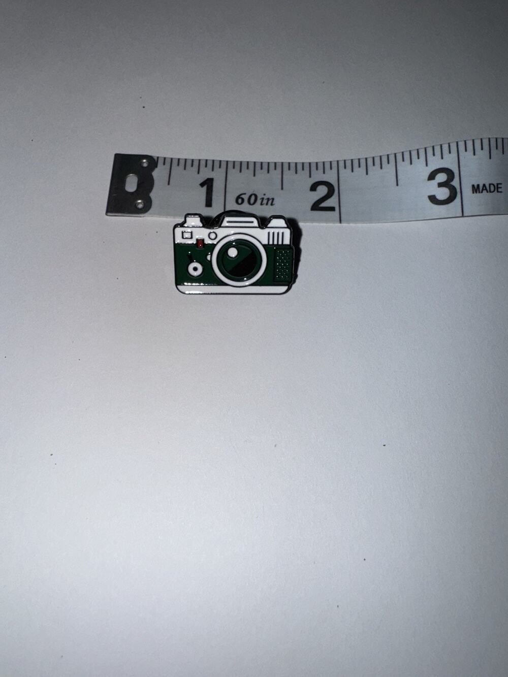 Green Camera Pin Brooch